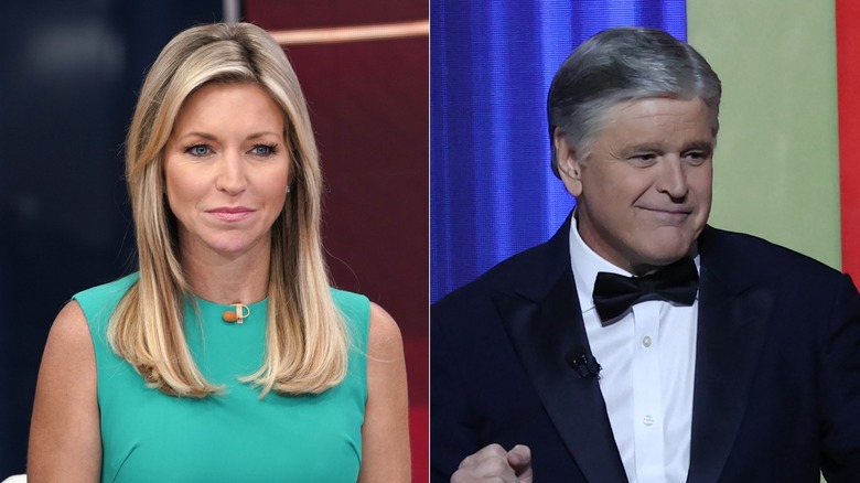 Ainsley Earhardt and Sean Hannity split image