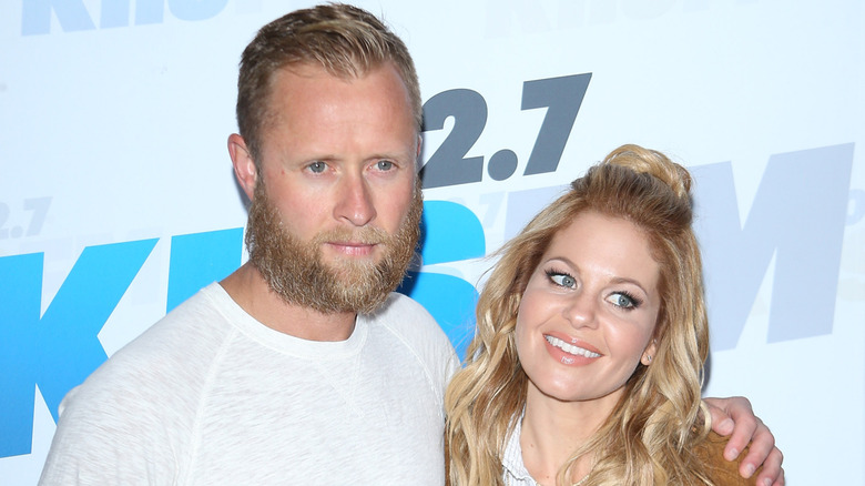 Valeri and Candace Cameron Bure on a red carpet in 2016.