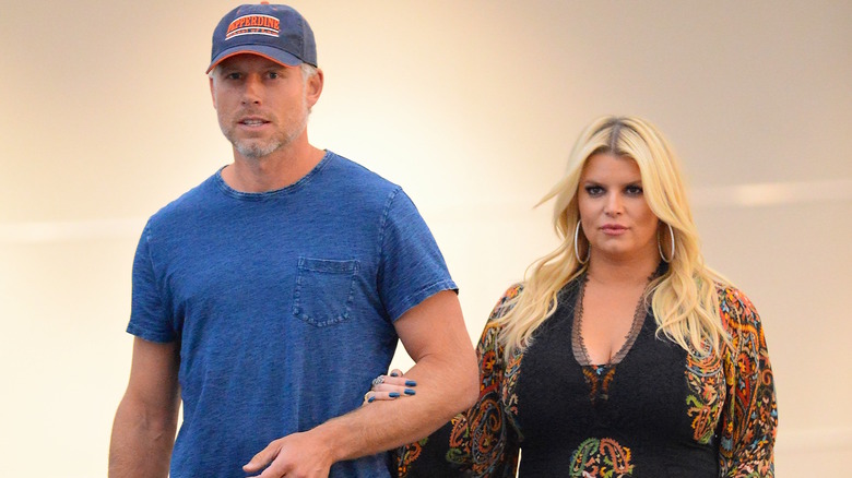 Jessica Simpson and Eric Johnson photographed together.