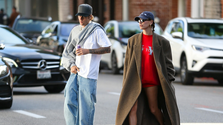 Justin and Hailey Bieber street style