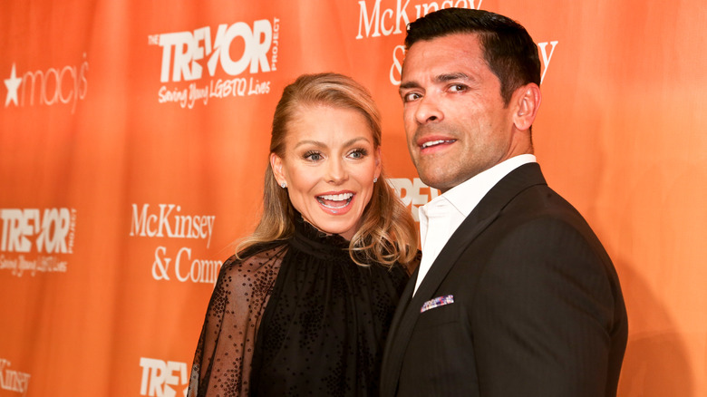 Kelly Ripa and Mark Consuelos at an industry event.