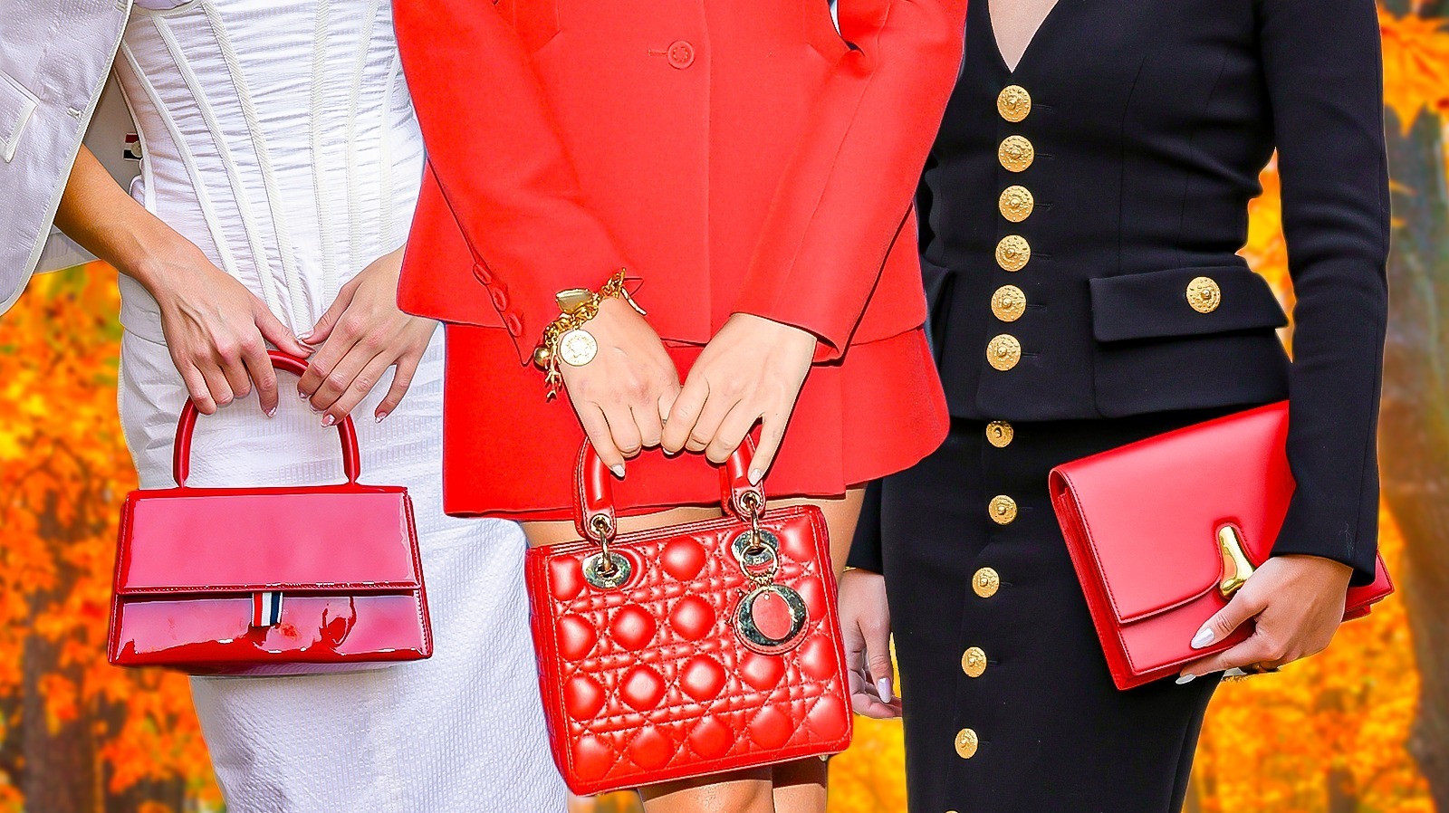 Yucurem Leather Shoulder Bags Women Double Pocket Designer Armpit Handbag  Purse (Red) - Walmart.com