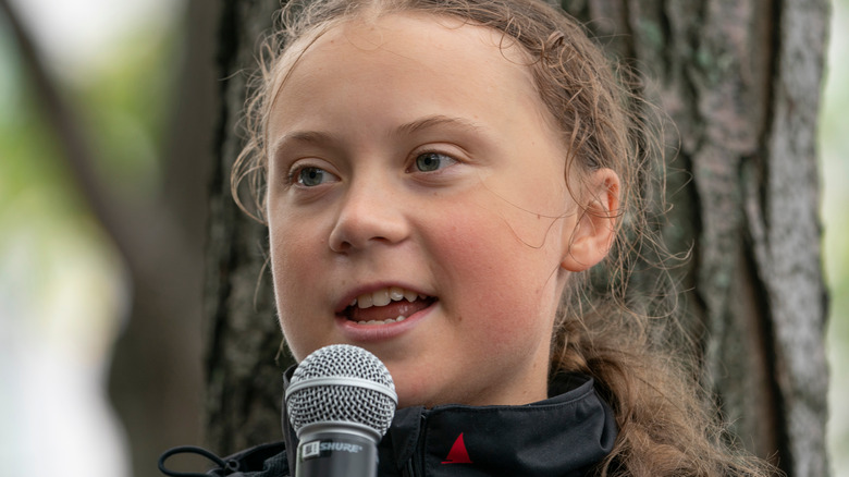 Greta Thunberg speaking