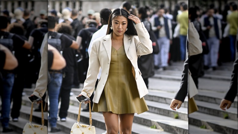 Green matcha colored dress