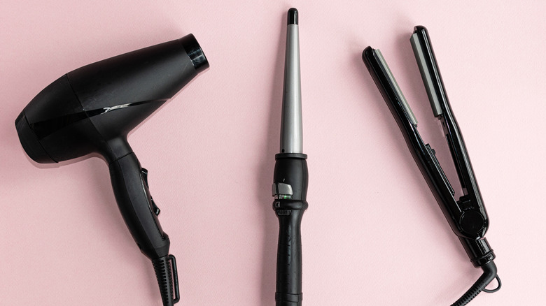 different hairdresser tools