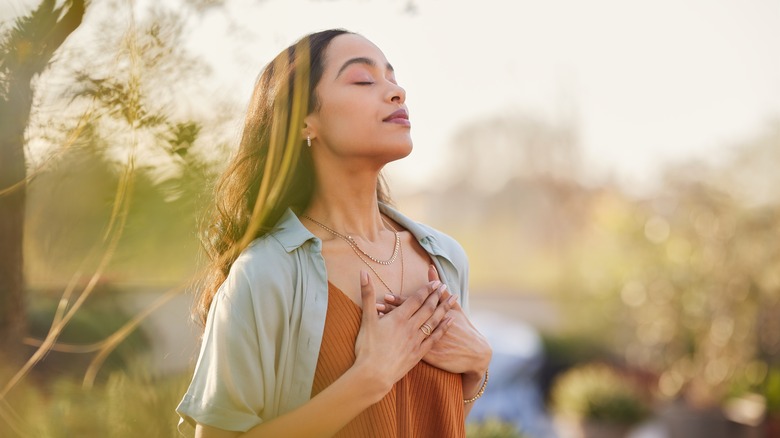 Woman in meditation