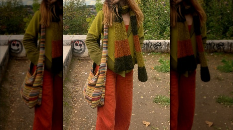 A thrifted colorful outfit