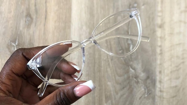 Clear acrylic glasses frames