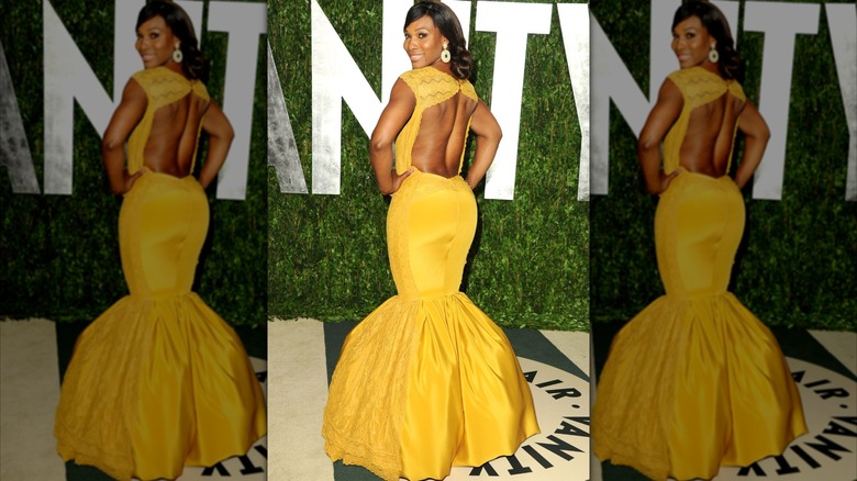 Serena Williams at the Vanity Fair Oscar Party in 2012.