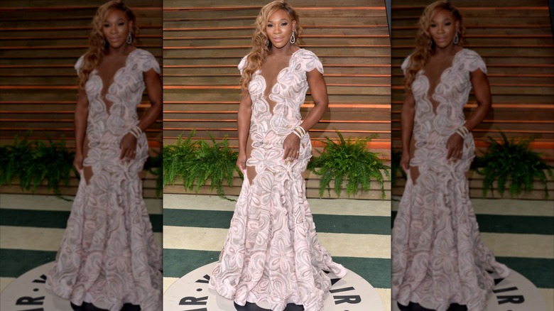 Serena Williams at the Vanity Fair Oscar Party in 2014