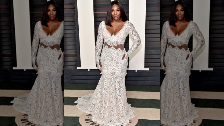 Serena Williams at the Vanity Fair Oscar Party in 2016.