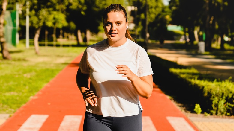 woman running