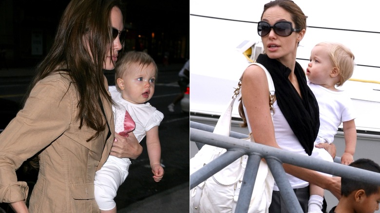 Angelina Jolie and baby Shiloh