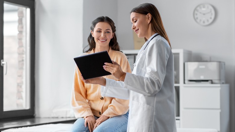 woman in doctor's office