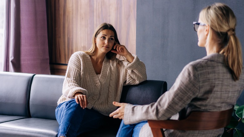 woman in therapy session