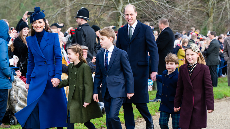 Kate and William with children