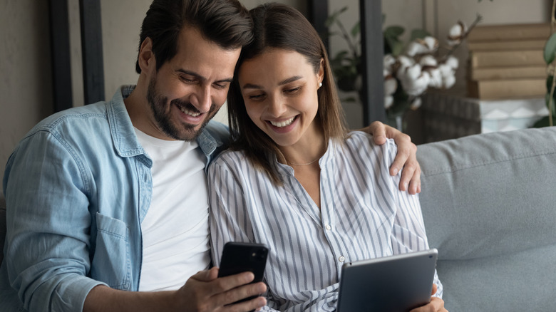 Spouses sharing a phone 