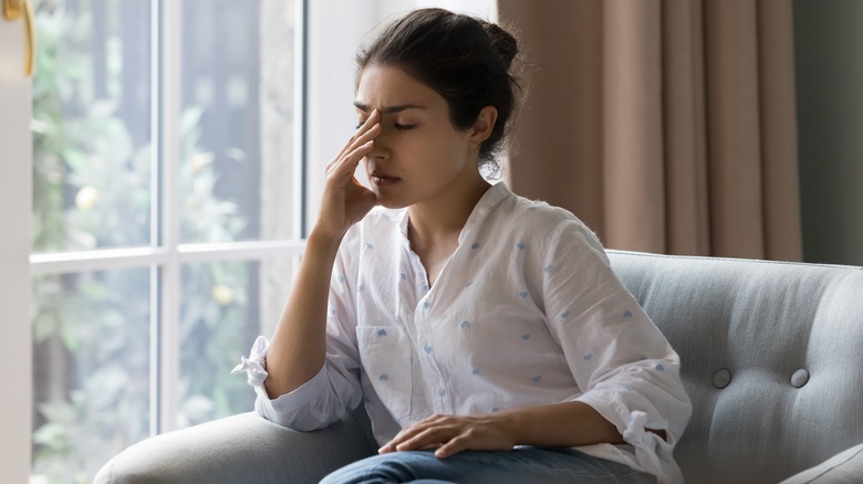 woman feeling depressed