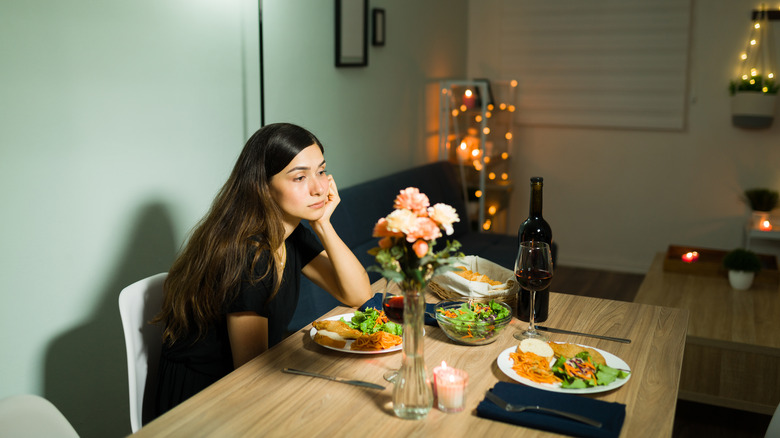 woman stood up by date