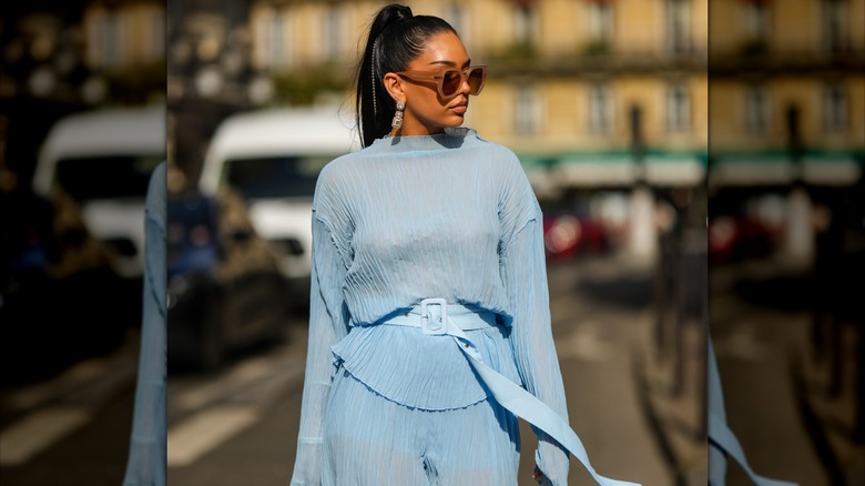Sky Blue Is The Official Color For Spring 2024 Fashion