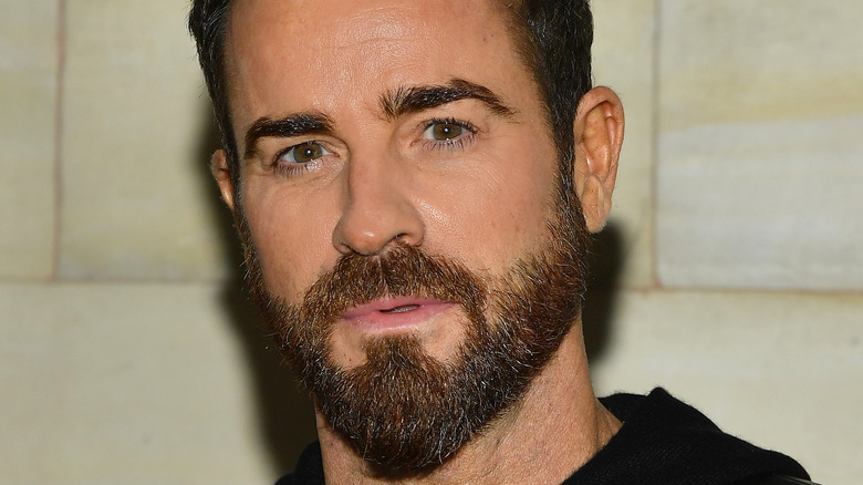 Justin Theroux lips slightly parted