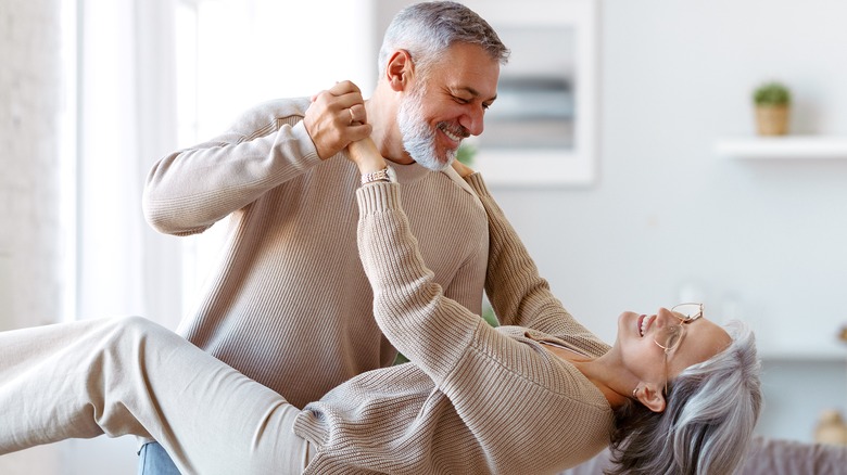 older couple dancing