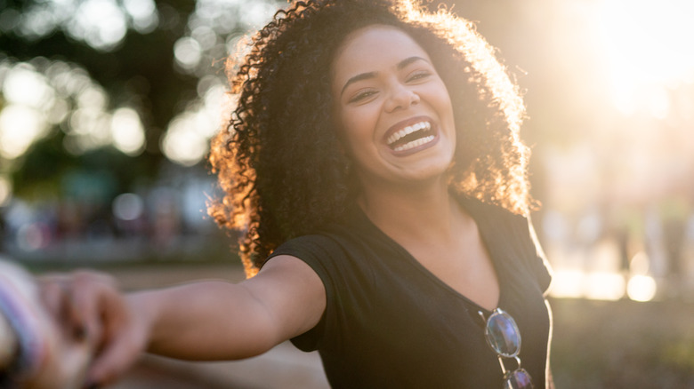 young woman smiling 