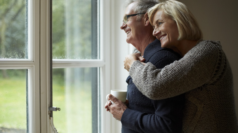 Happy older couple