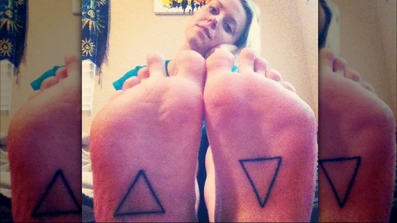 Triangle sole tattoos