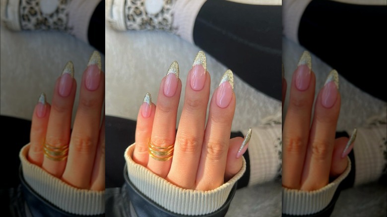 gold French tip