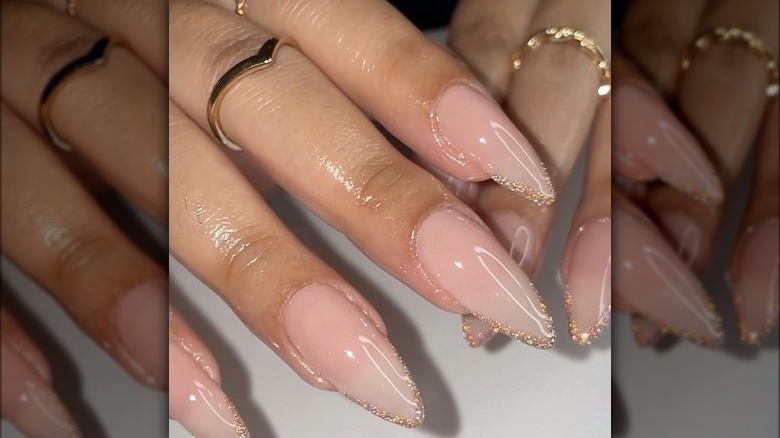 gold French tip