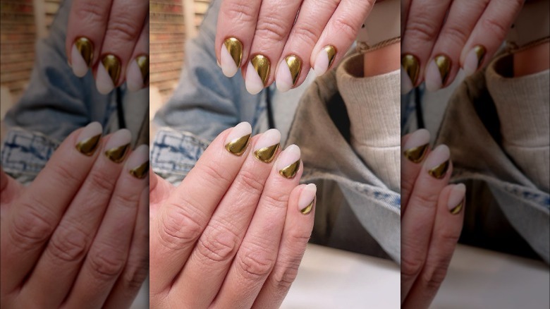 gold nails