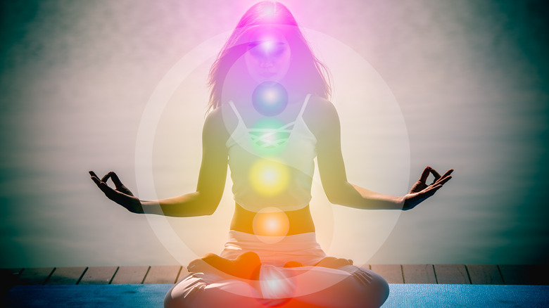 Chakra alignment iulllustration