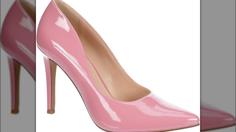 Pair of pink pumps