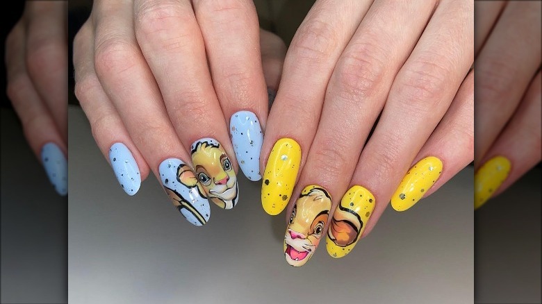 Lion King nail art