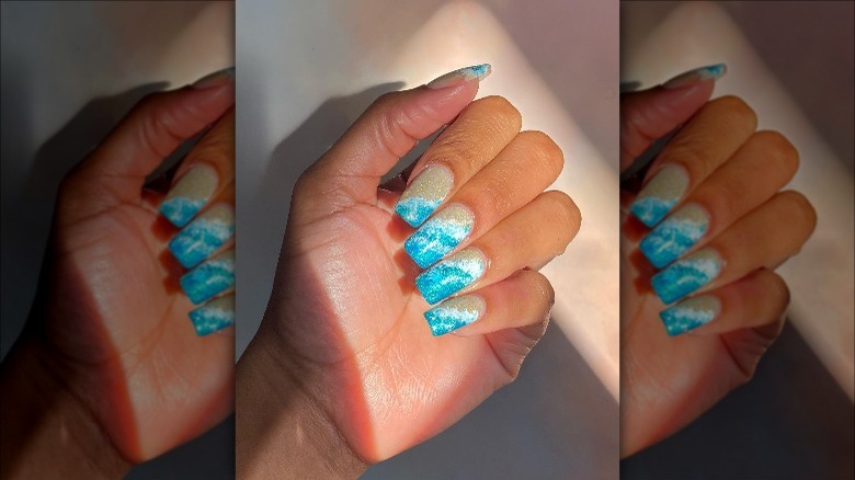 beach inspired nails