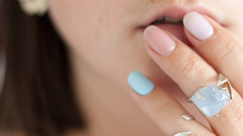 Pastel patriotic nails