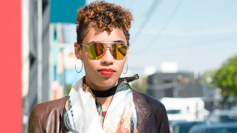 Woman in sunglasses