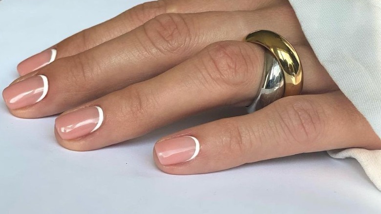 reverse french manicure 