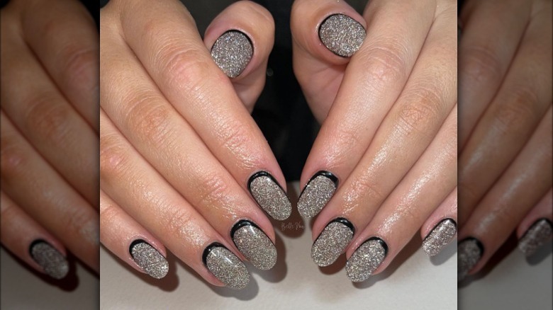 silver and black reverse french