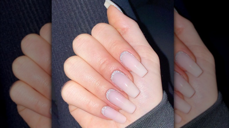 reverse french manicure 