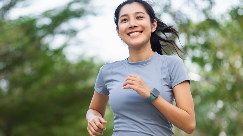 woman running