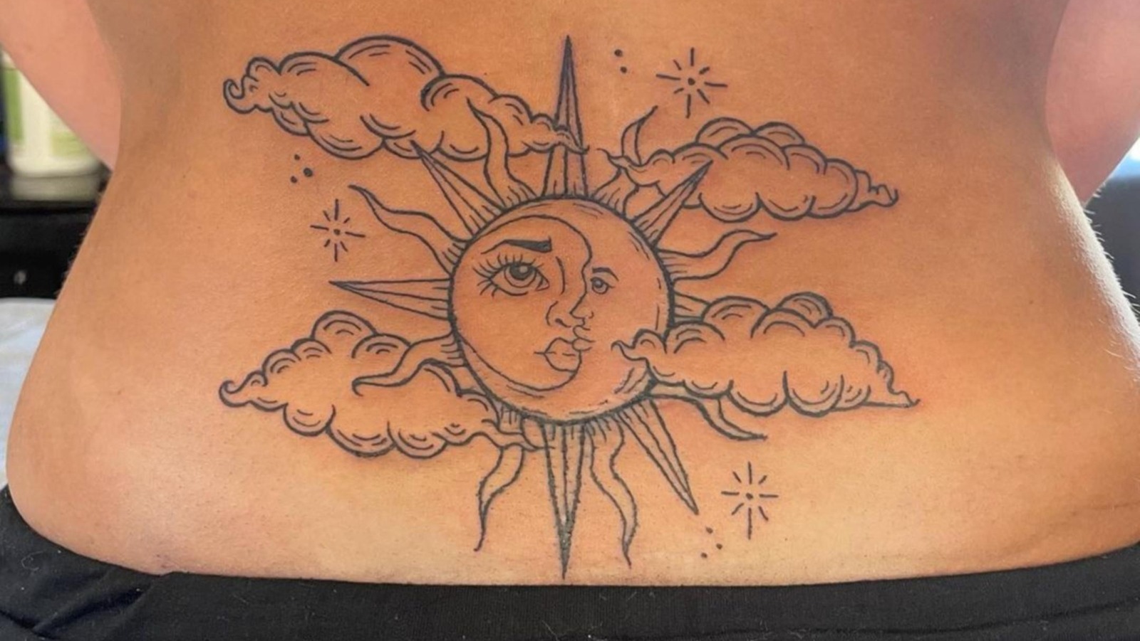 Back Tattoo Sun Moon - Best Tattoo Ideas Gallery