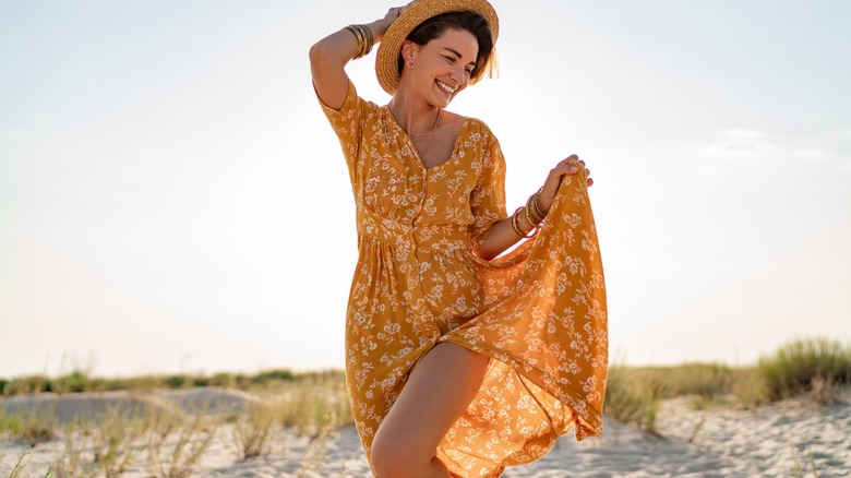 Woman on the beach 