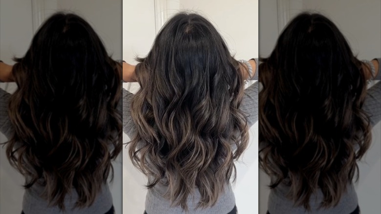 Chocolate espresso balayage hair