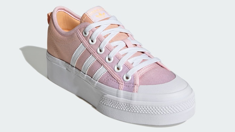 Pink Adidas Nizza Platform Shoes