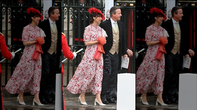 Samantha and David Cameron at King Charles' coronation