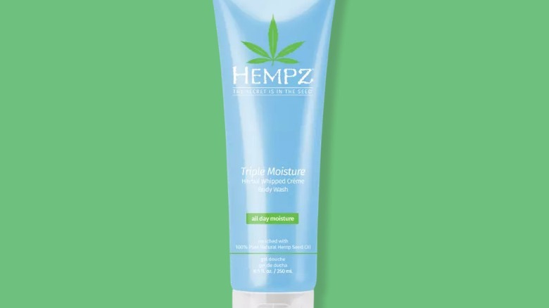 Blue tube of Hempz body wash