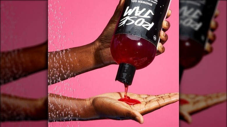 Lush body wash pink bottle