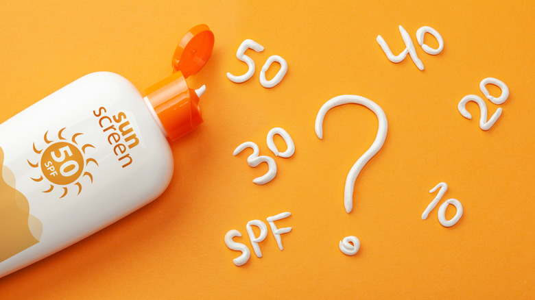 Sunscreens with various SPFs